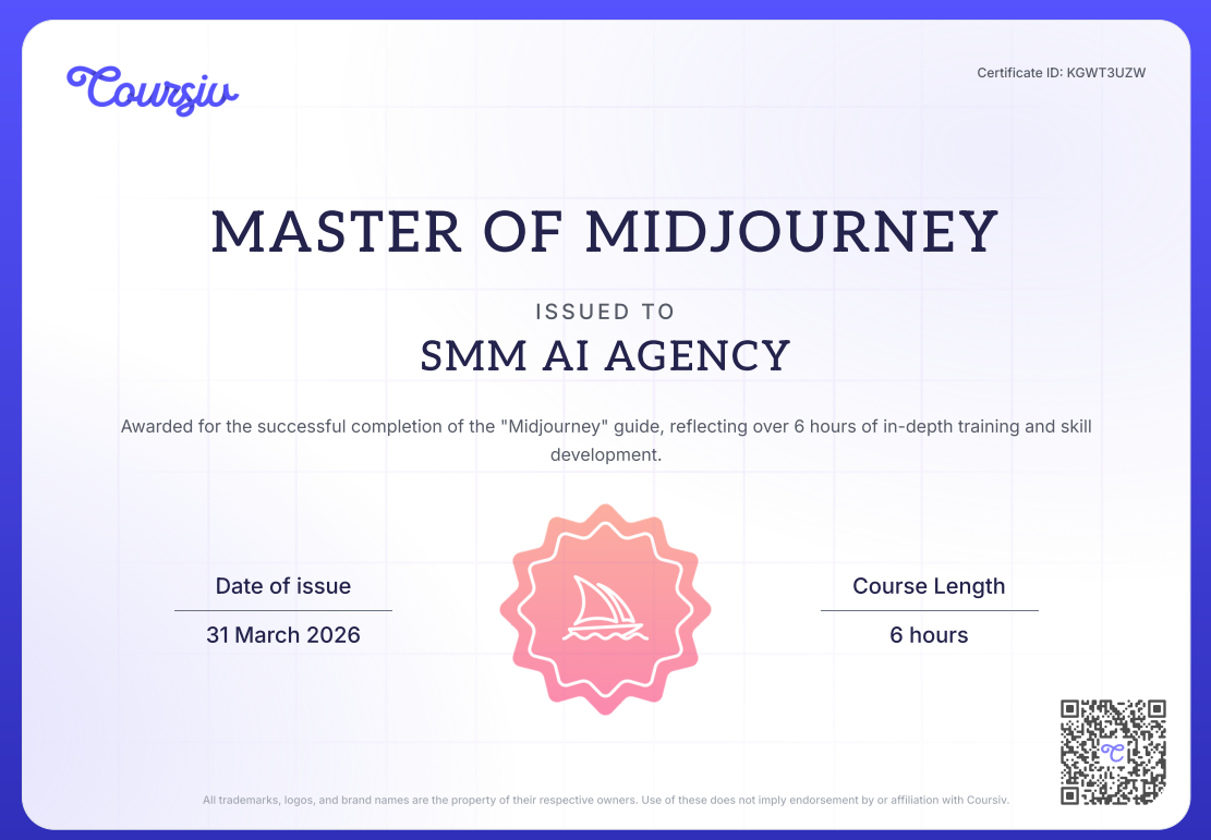 Master of Midjourney Certificate