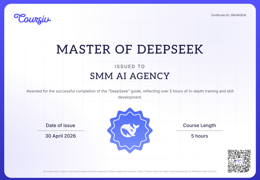 Master of DeepSeek Certificate