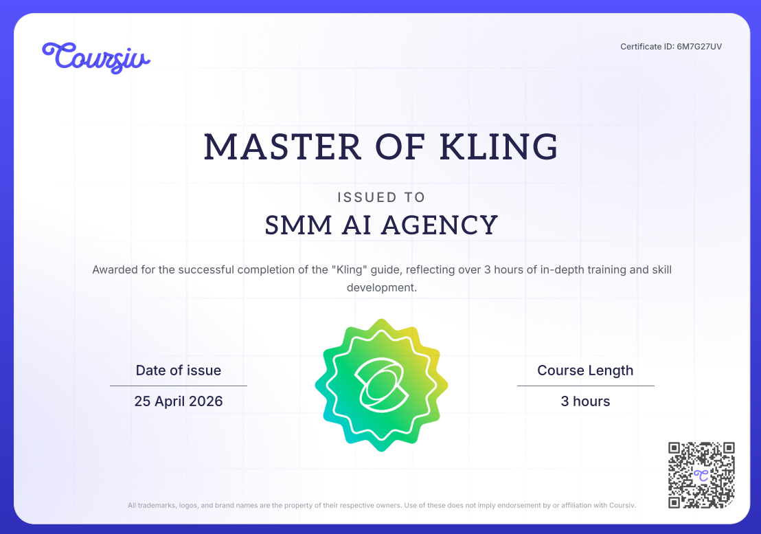 Master of Kling Certificate